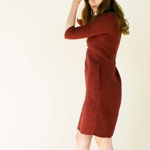 Suunday | NWT Cotton Gauze Dress - Terracotta, L